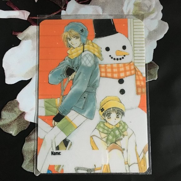 90s Vintage Japanese Fushigi Yugi Plastic Luggage ID Cards - Picture 5 of 8